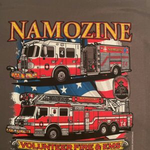 Truck 4/Engine 4 Department T-Shirts (Gray)